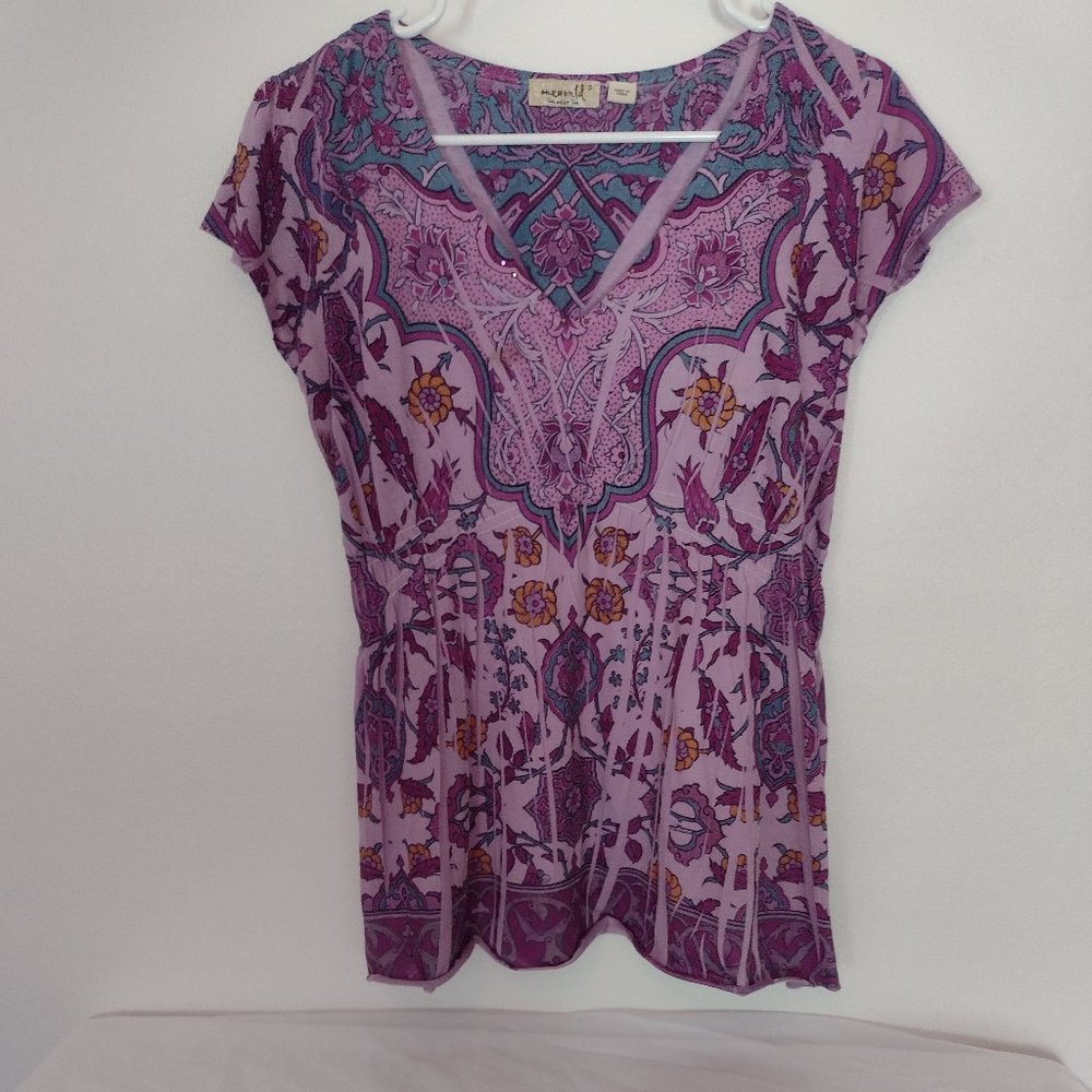 Live and Let Live Multi colored top Size Small